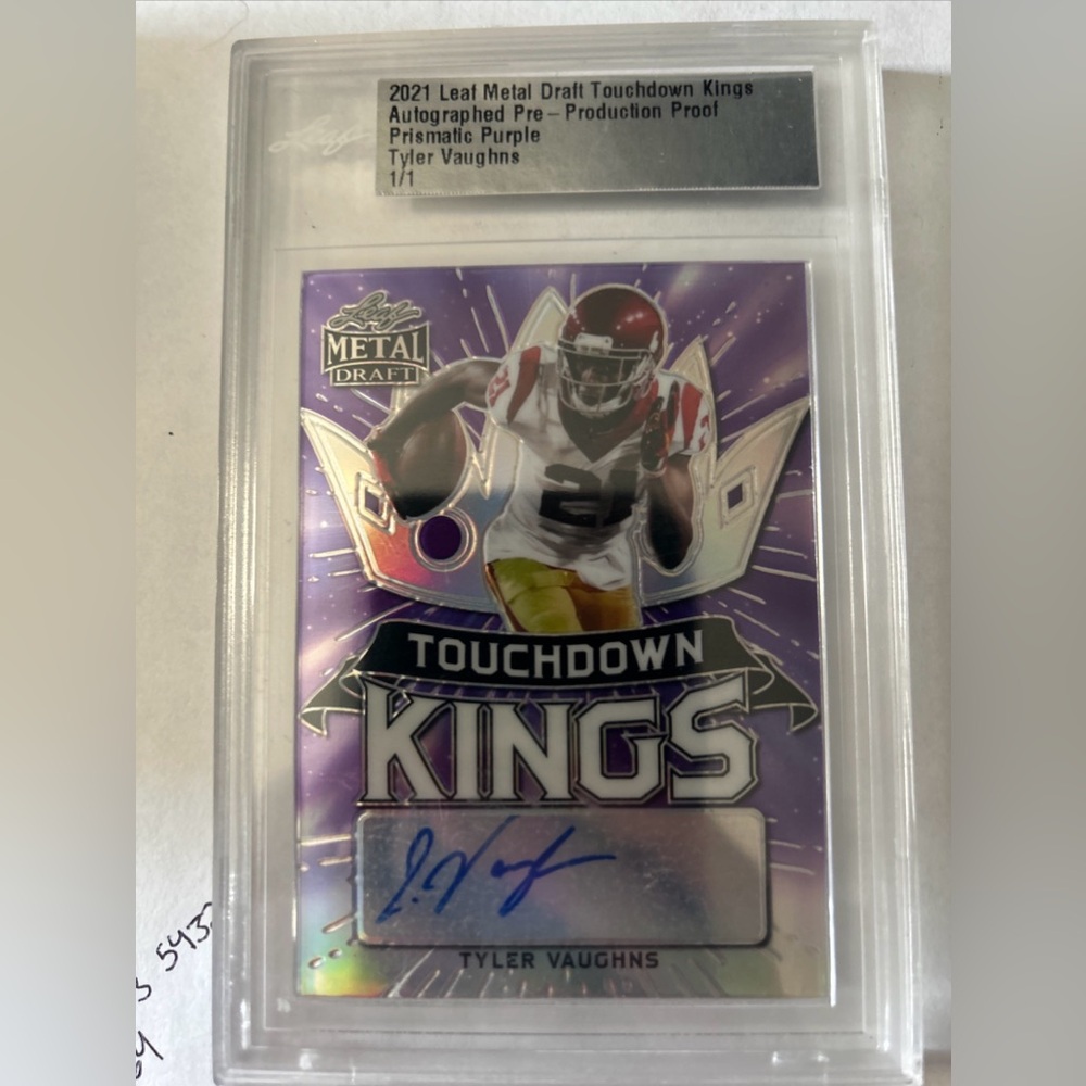 1/1 Tyler Vaughns Rookie- Pre- Production Proof- Touchdown kings